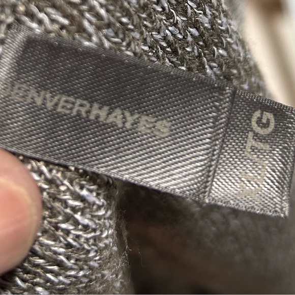 Denver Hayes xl grey thin wool like sleeveless top- split back - Picture 8 of 9